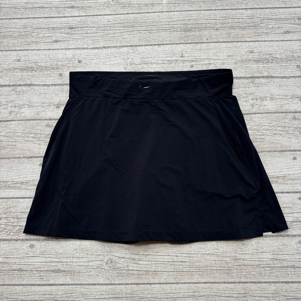 Nike Sportswear Skort Women's XL Black Dri-FIT Athletic Pull On Tennis Golf Gym